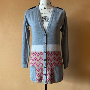 Yigal Azrouel Wool Button Front Cardigan Sweater